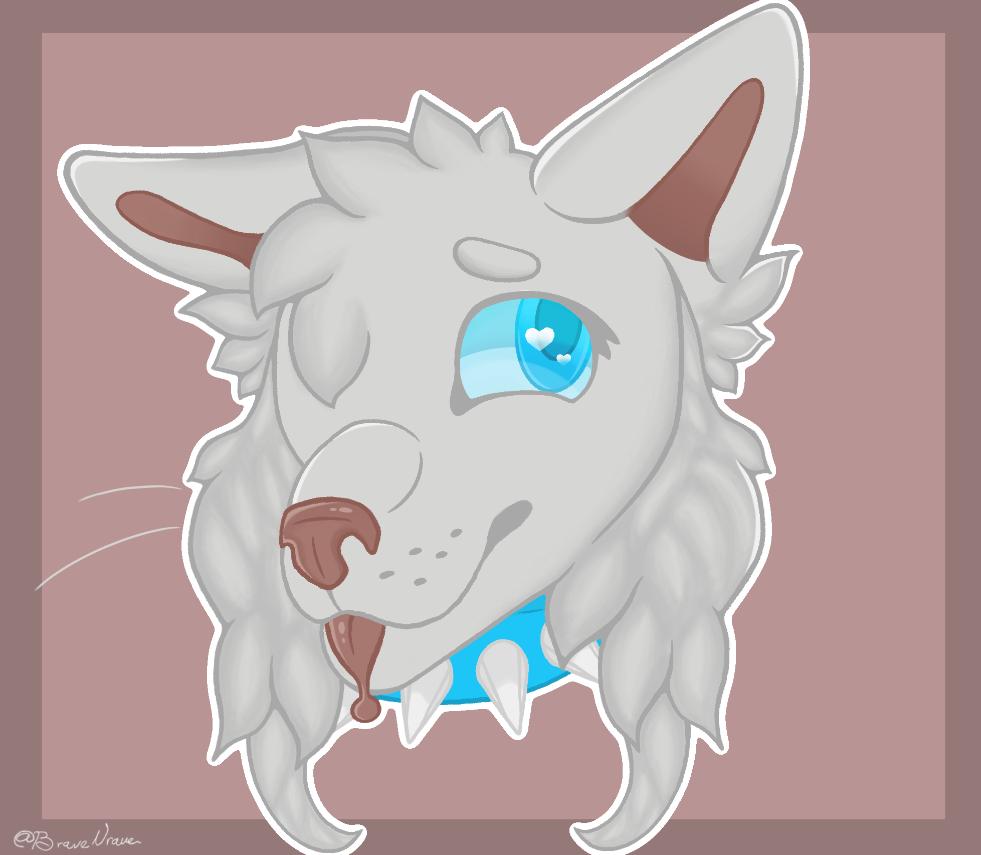 Cartoony wolf by BraveNrave on DeviantArt