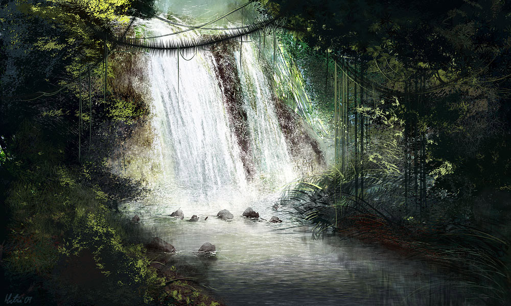 Jungle waterfall