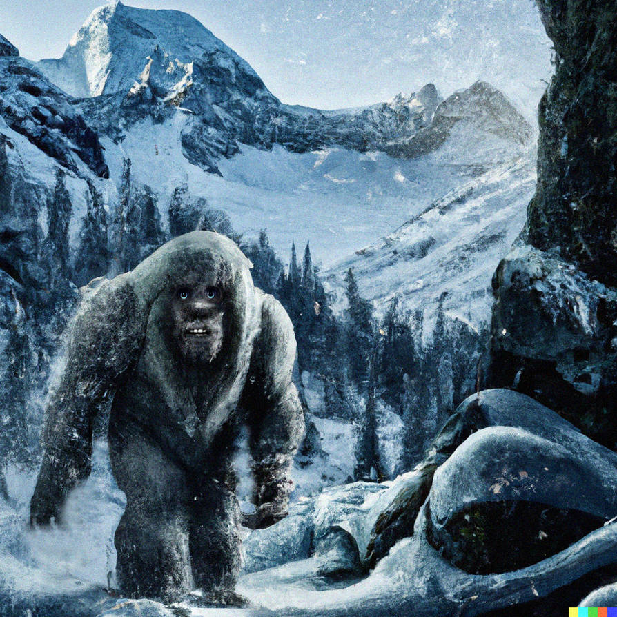 Yeti in a Blizzard in a Mountain by YetiPareidolia on DeviantArt