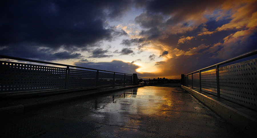 Sunset at the bridge