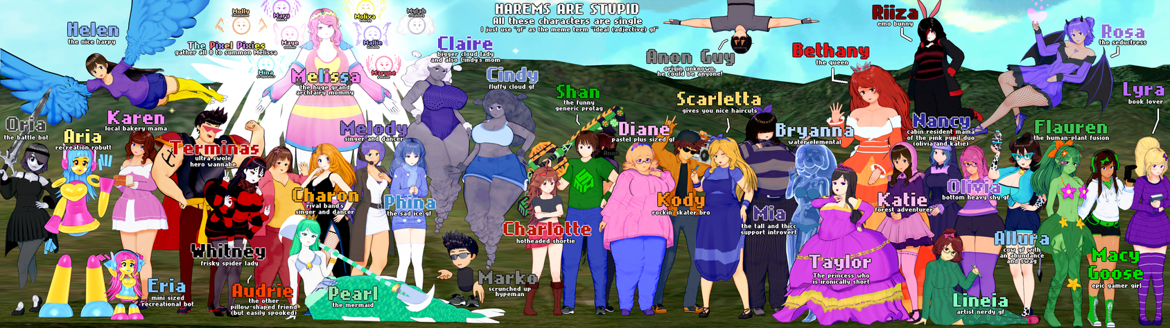 Program Lineup Full Deviantart Character Lineup (10-29-23) by tiredwiz on DeviantArt