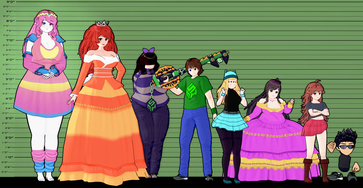 Just a lil Height Comparison by tiredwiz on DeviantArt
