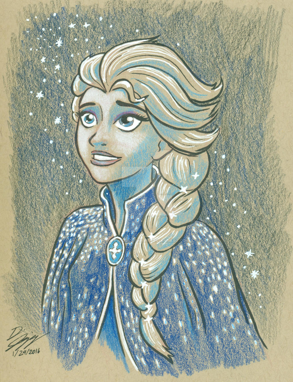 Elsa Portrait by DevinQuigleyArt on DeviantArt