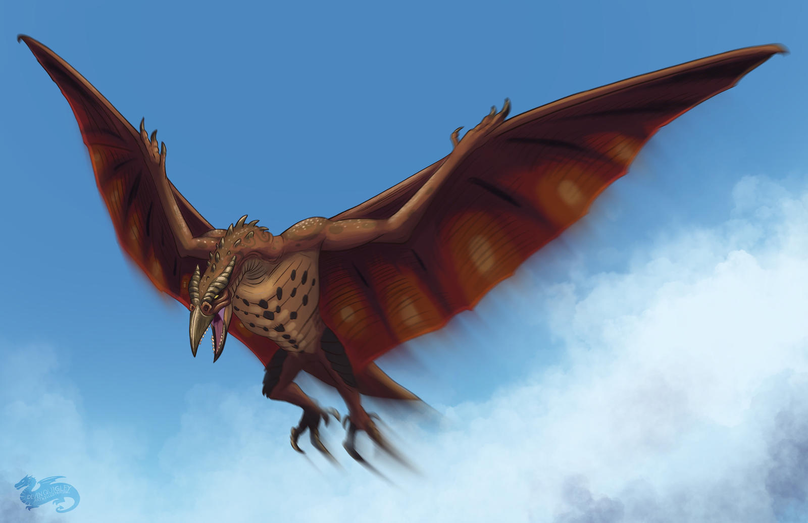 Kaijune 2018 Day 8, Rodan by DevinQuigleyArt on DeviantArt