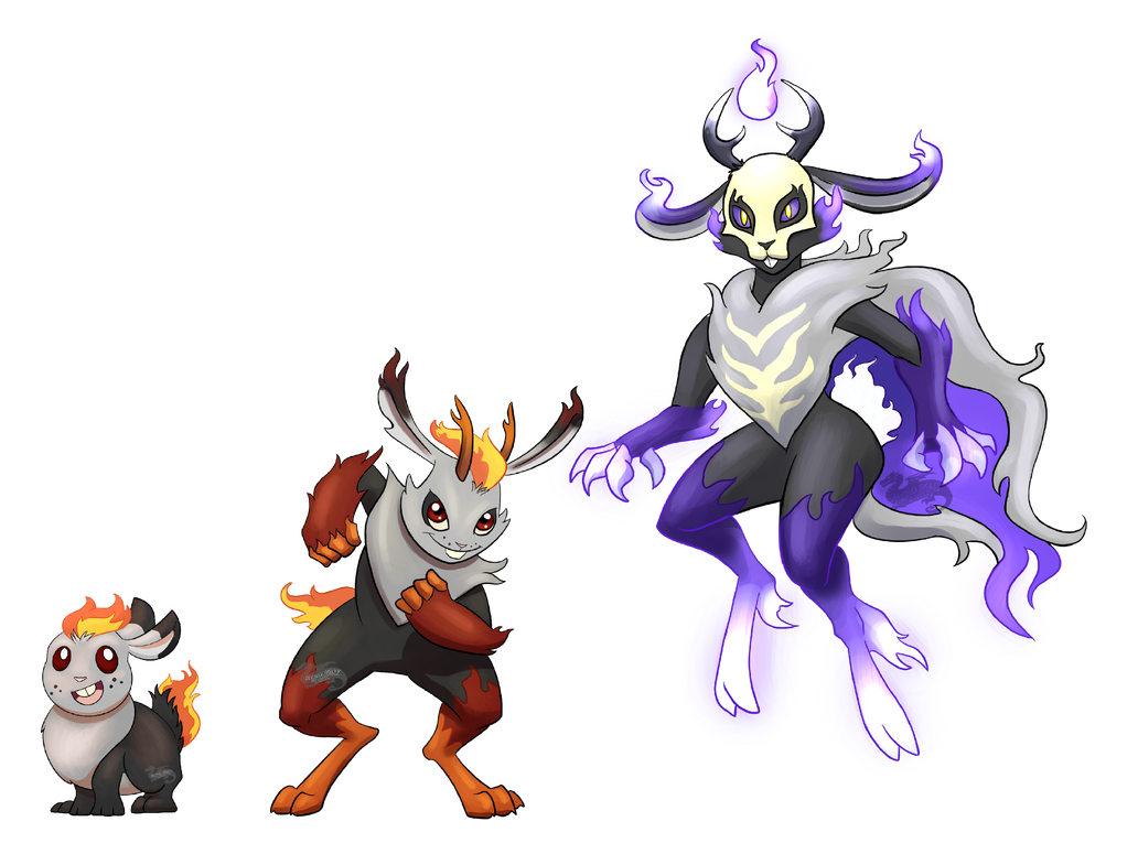 Knight Rabbit Fakemon Fakemon Rabbit Fire Starters by ProfLambeoVT on DeviantArt