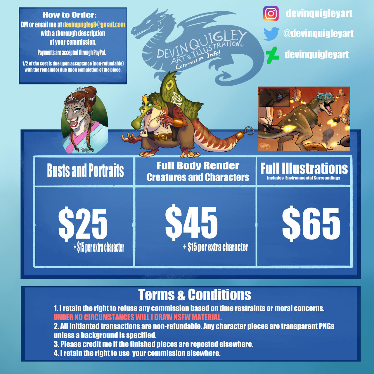 Devinquigleyart Ricky Raptor Commission, Sir--Raptor, Erlidominus by DevinQuigleyArt on DeviantArt