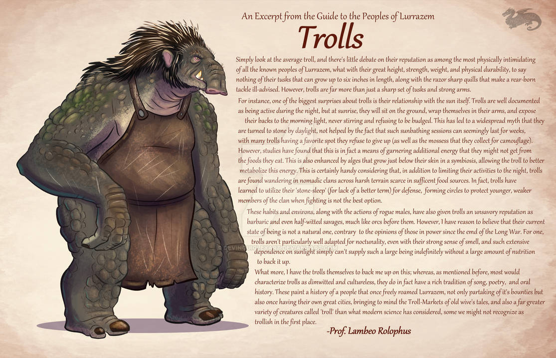 Troll Guide Guide To The Trolls by DevinQuigleyArt on DeviantArt