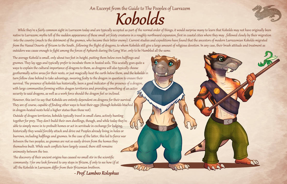 Guide to the Kobolds by DevinQuigleyArt on DeviantArt