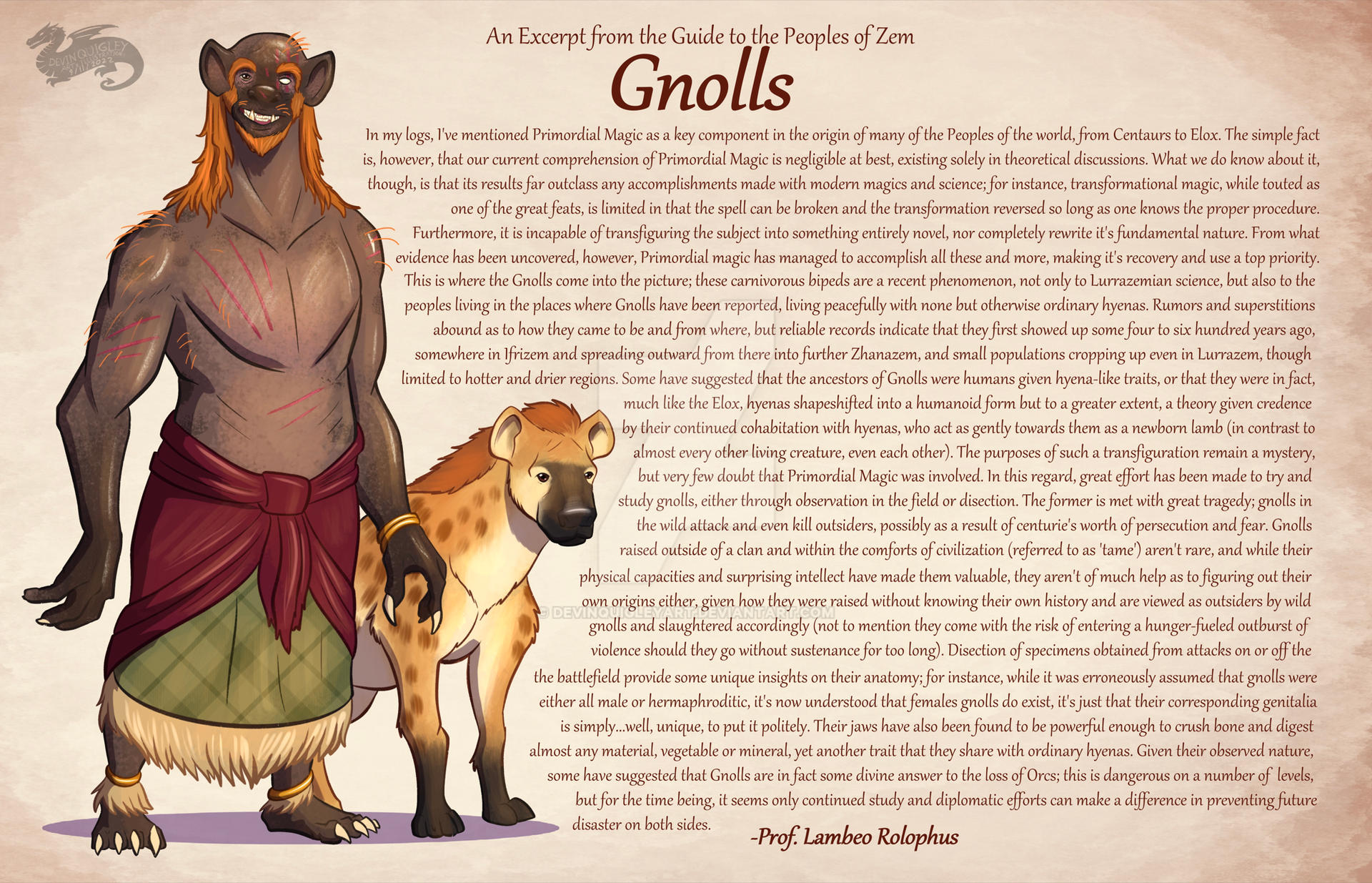 Guide to the Gnolls by DevinQuigleyArt on DeviantArt