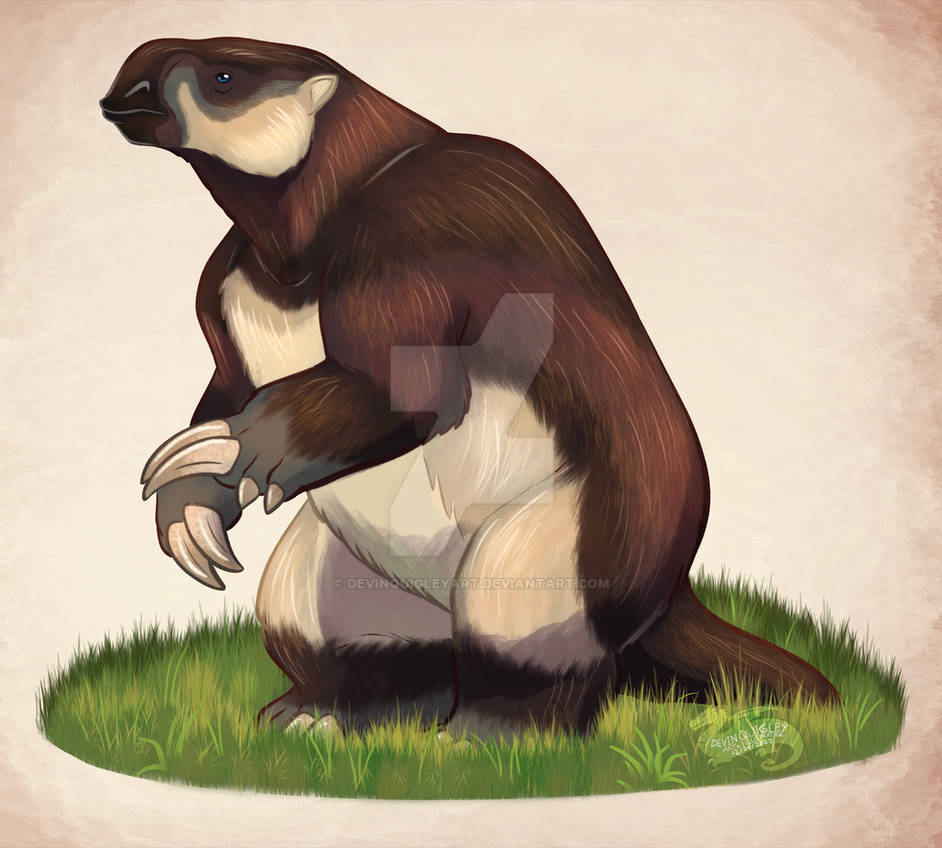 Paramylodon Paramylodon, Harlan's Ground Sloth by DevinQuigleyArt on DeviantArt