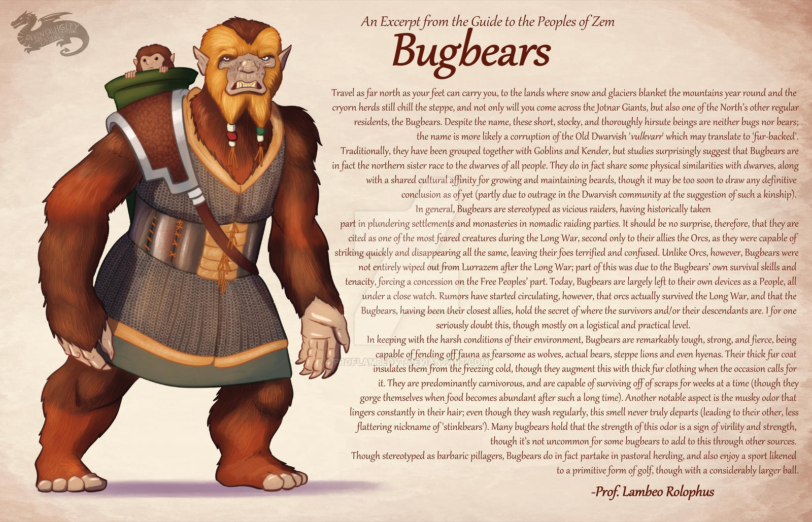 Guide to the Bugbears by ProfLambeoVT on DeviantArt