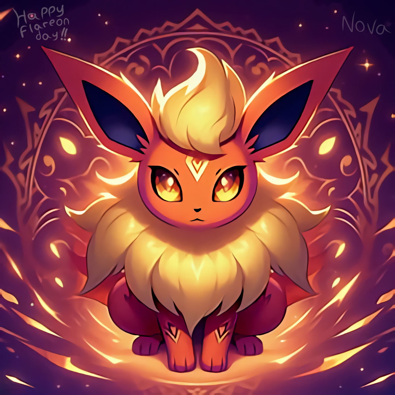 Happy (late) Flareon Day!!! by RevlinArt on DeviantArt