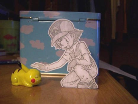 Paper Child: Ash and Pikachu