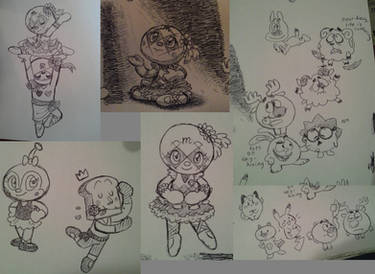 Anpan paper doodles