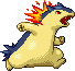 Typhlosion sprite by Momogirl