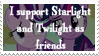 Twilight Sparkle Starlight Glimmer Friends Stamp by TaionaFan369