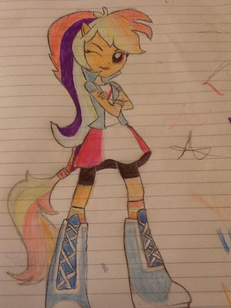 Rainbow ponygirl
