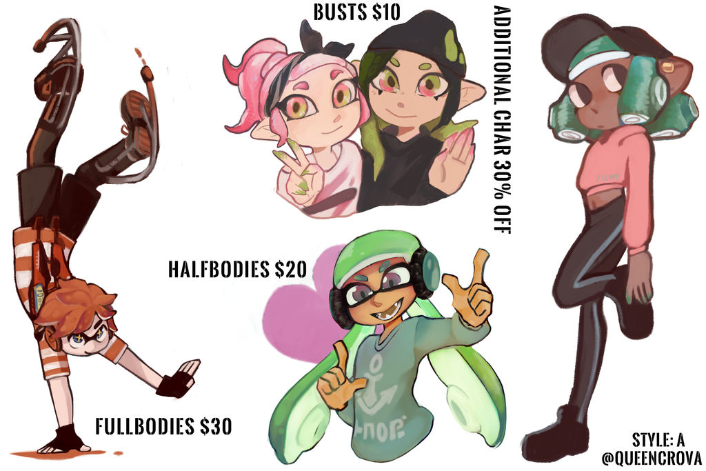 2 Splatoon Style Splatoon Style Commissions by crovvyn on DeviantArt