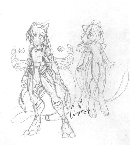 Pokemorphs - Mewtwo and Mew