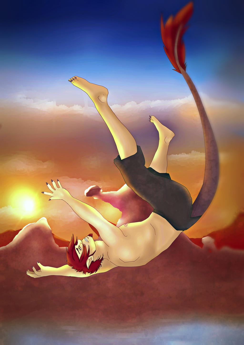 Falling Animation Deviantart Free Falling by Drakyris on DeviantArt