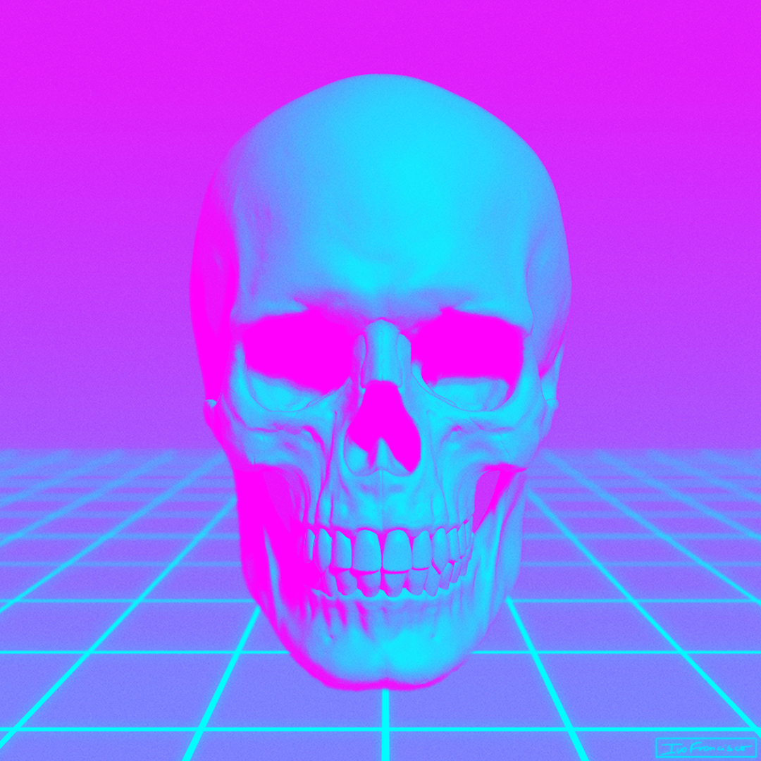 Retro Skull