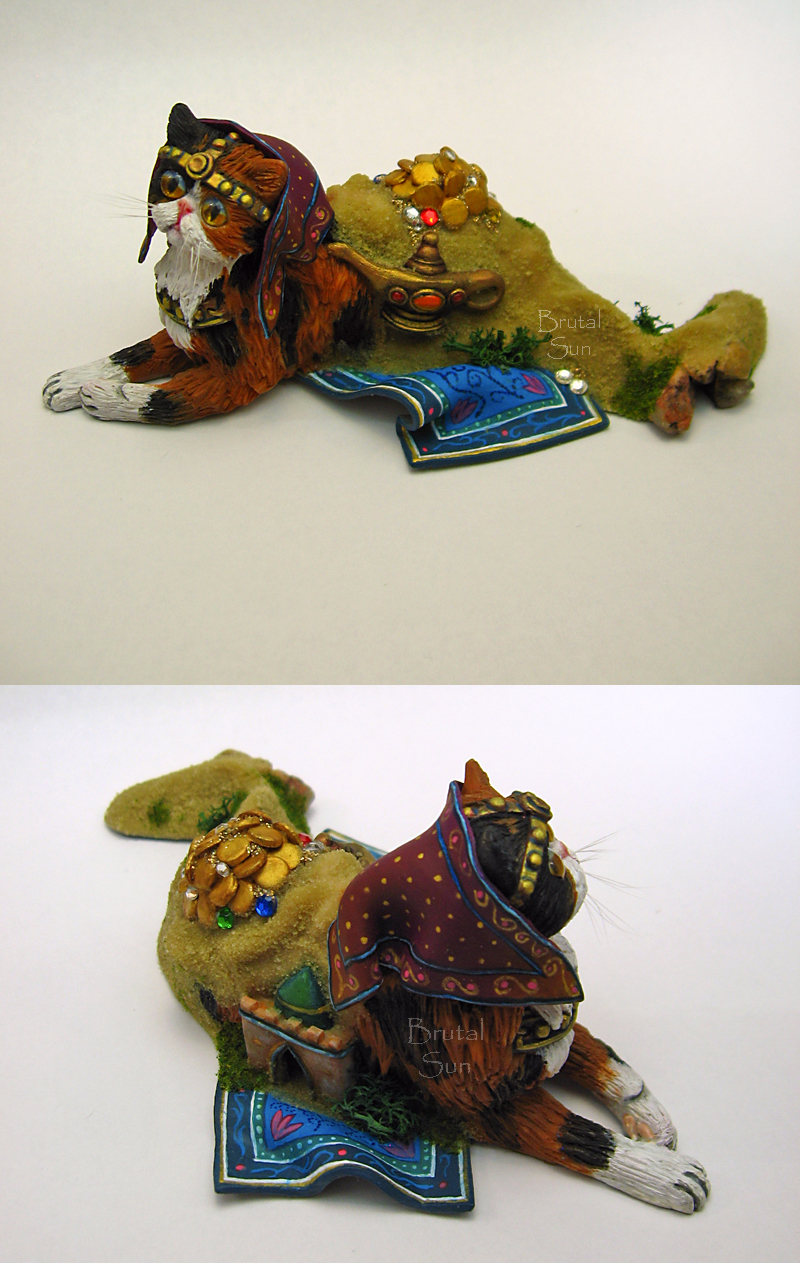 Arabian Nights cat sculpture