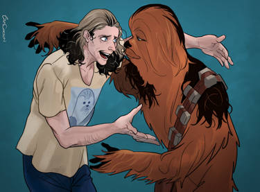 Peter Mayhew and Chewbacca!