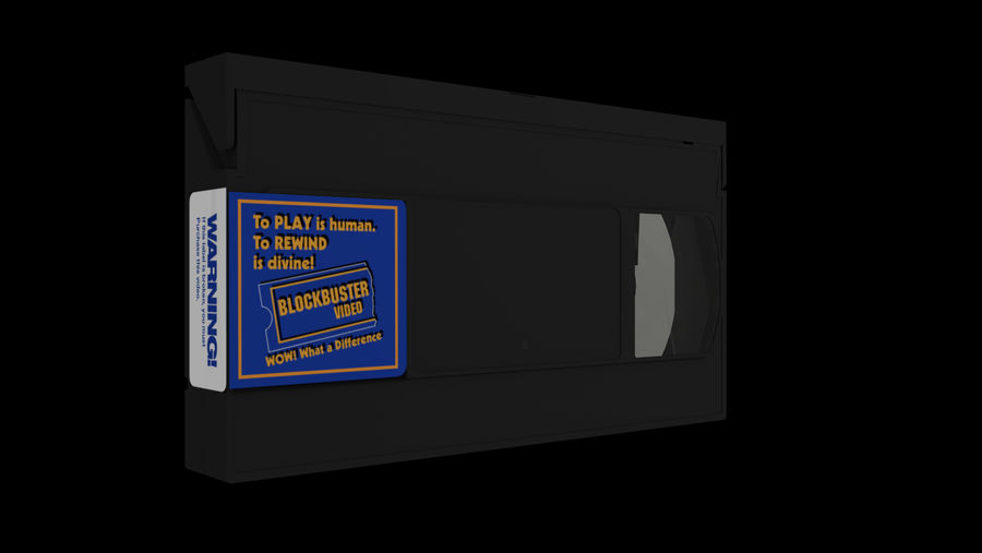 Blockbuster Video VHS Tape Model Render by blenderremakesfan2 on DeviantArt