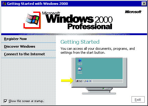 Gettin started with Windows 2000 Screen by blenderremakesfan2 on DeviantArt