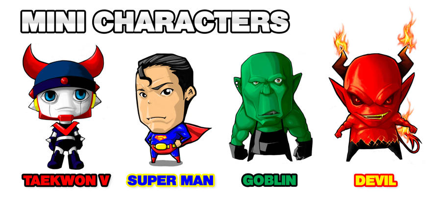 Mini Characters... by ssoondae on DeviantArt