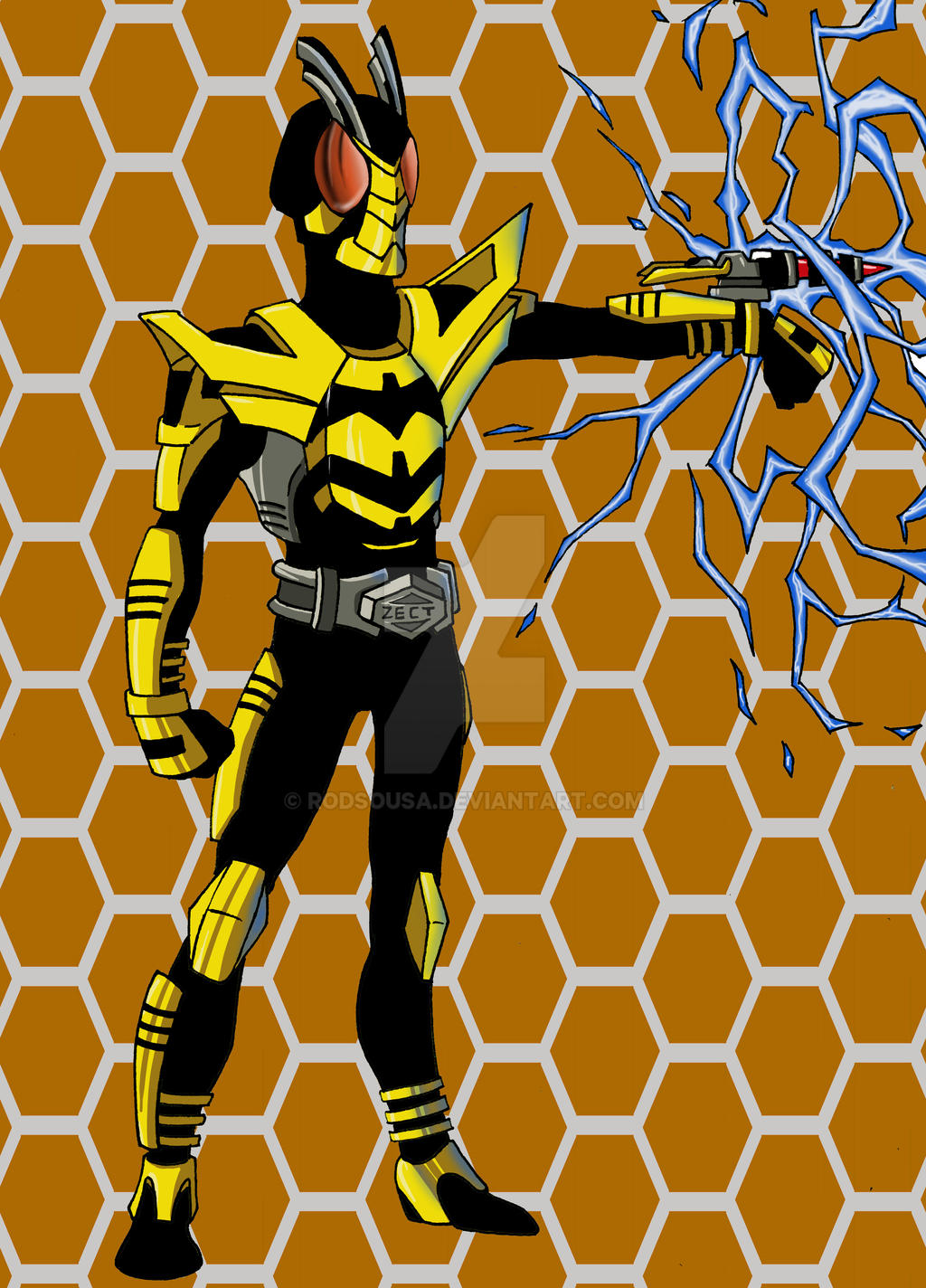 Bee X Rider Kamen Rider the Bee by RodSousa on DeviantArt
