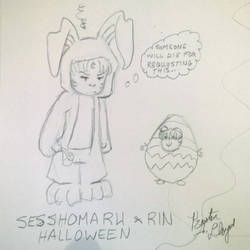 Sesshy and Rin Halloween