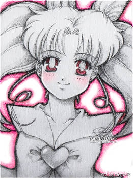 [Sailor Moon] Sailor Chibimoon on canvas