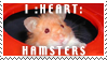 i heart hamsters stamp