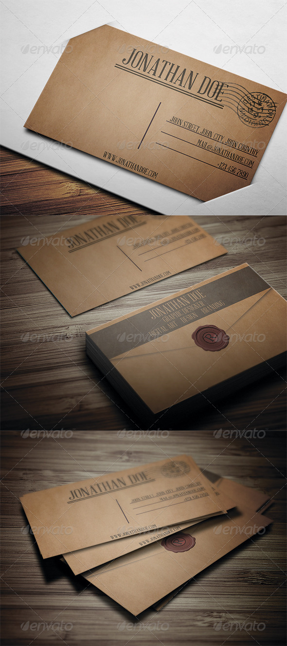 Letter Style Business Card 2