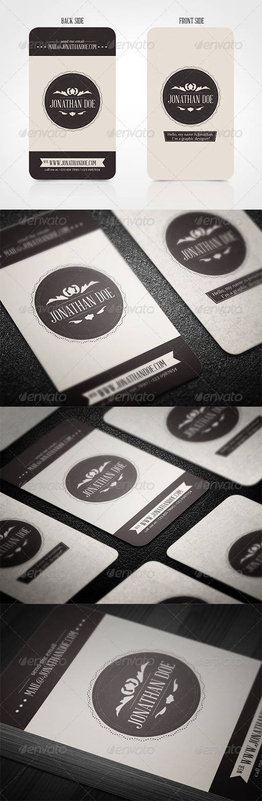 Vintage Business Card by vitalyvelygo
