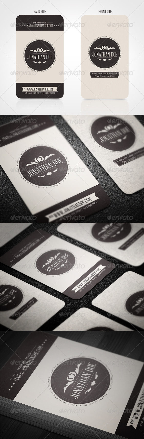 Vintage Business Card by vitalyvelygo