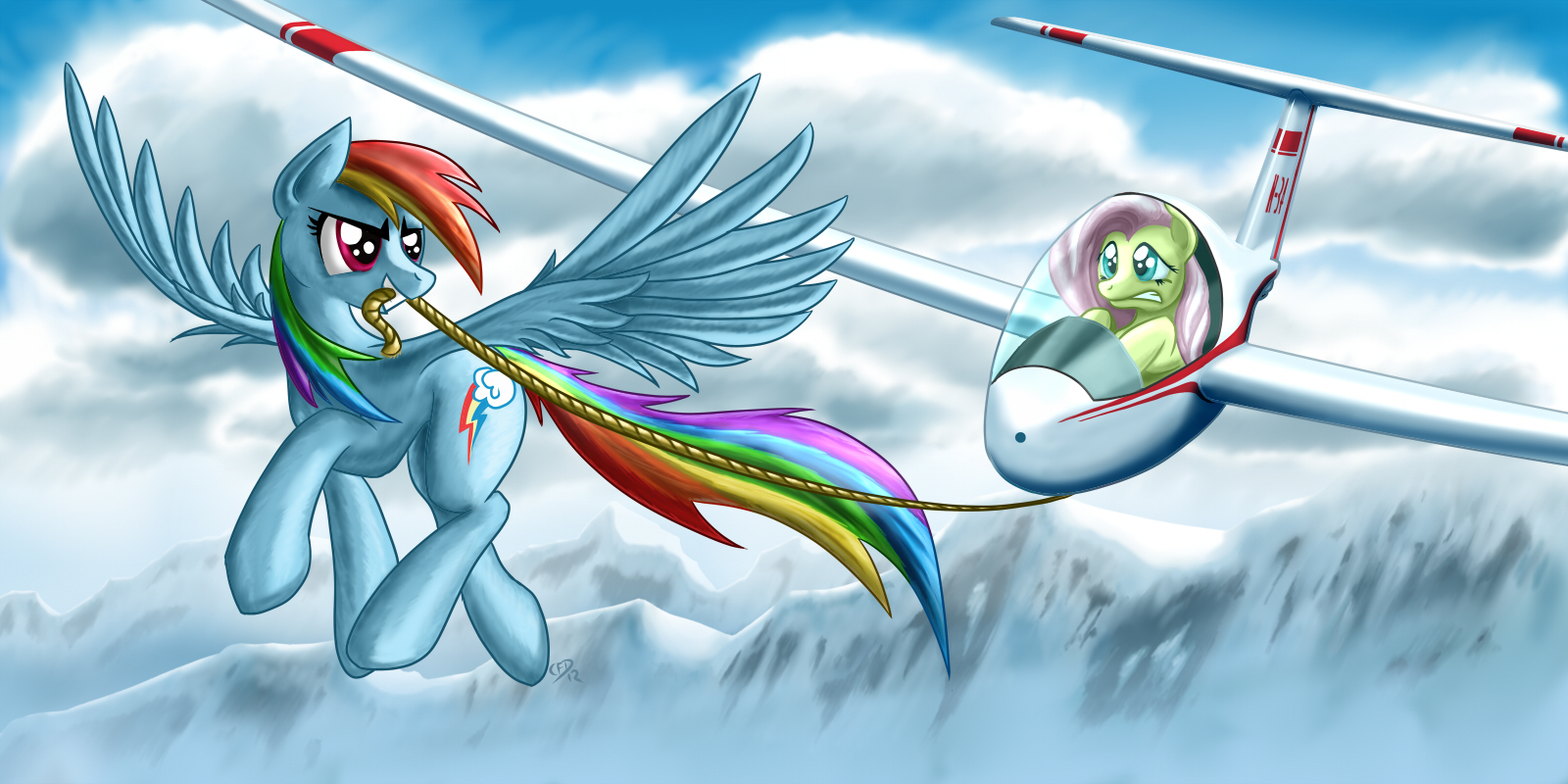 Rainbow Dash Aerotow