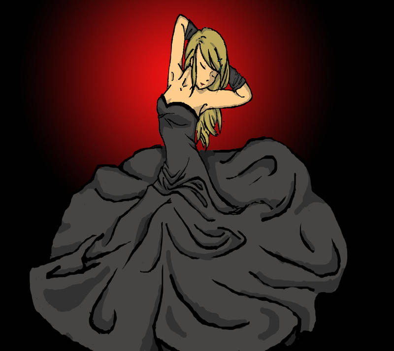 Maka's black dress