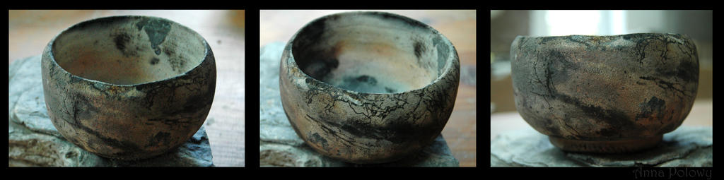 Ceramic raku Saggar