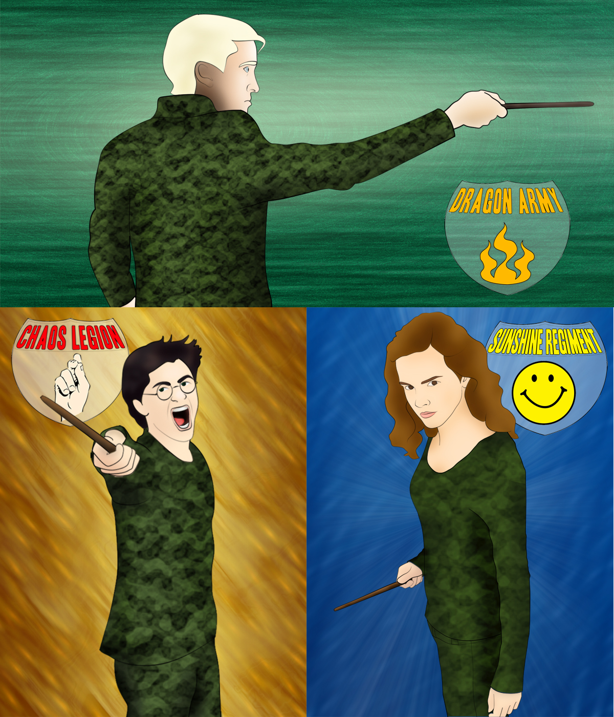 HP MofR series - Triptych by gazzafizza06