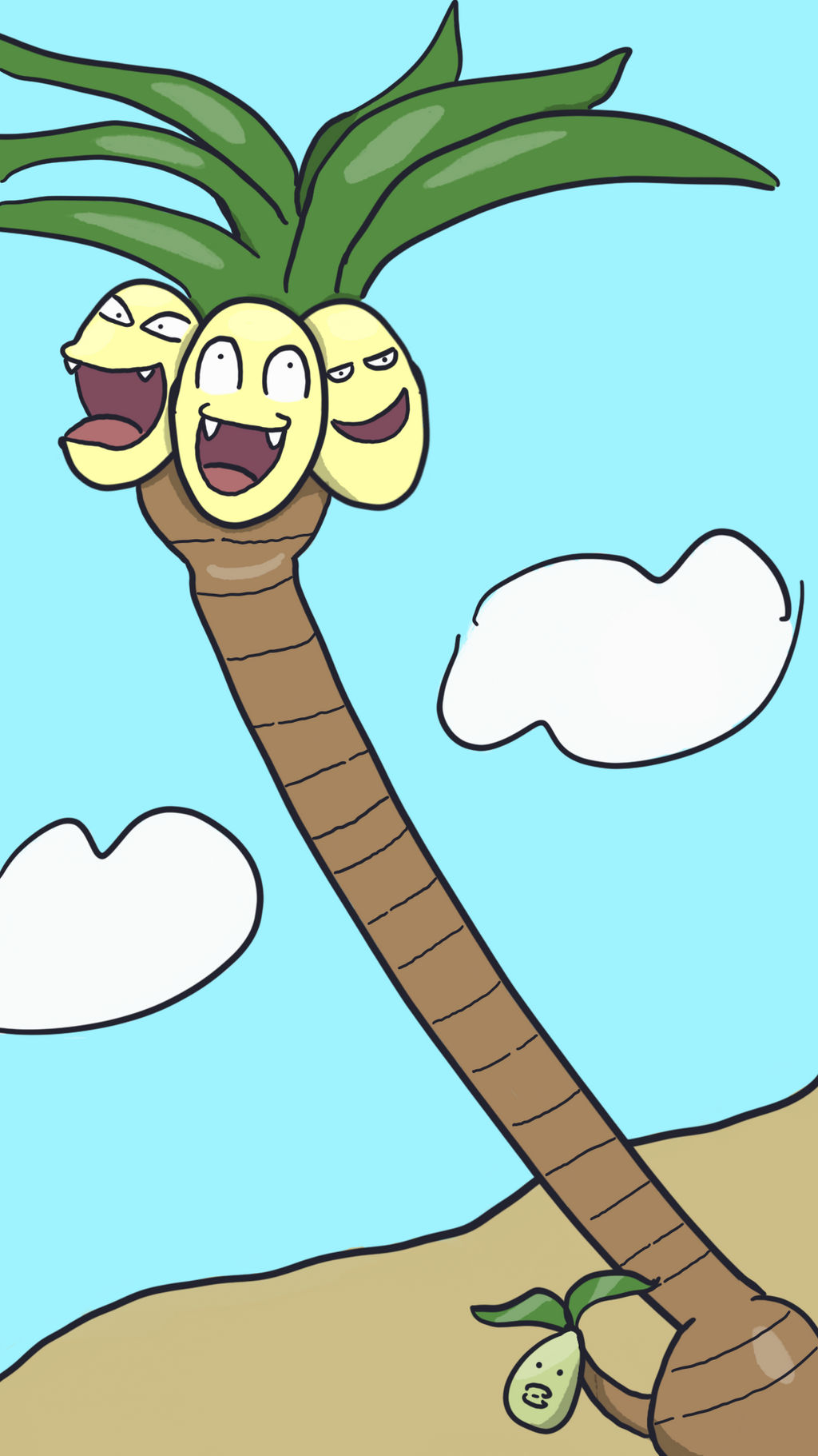 Alolan exeggutor by em5XD on DeviantArt