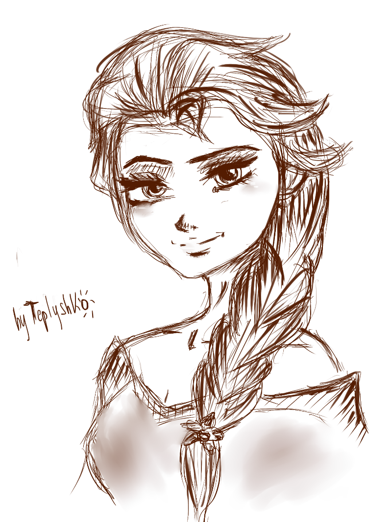 sketch Elsa