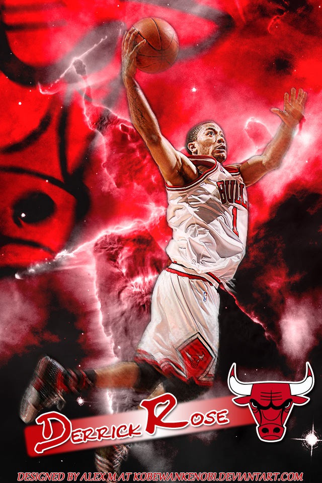 Derrick Rose Iphone Wallpaper By Kobewankenobi On Deviantart