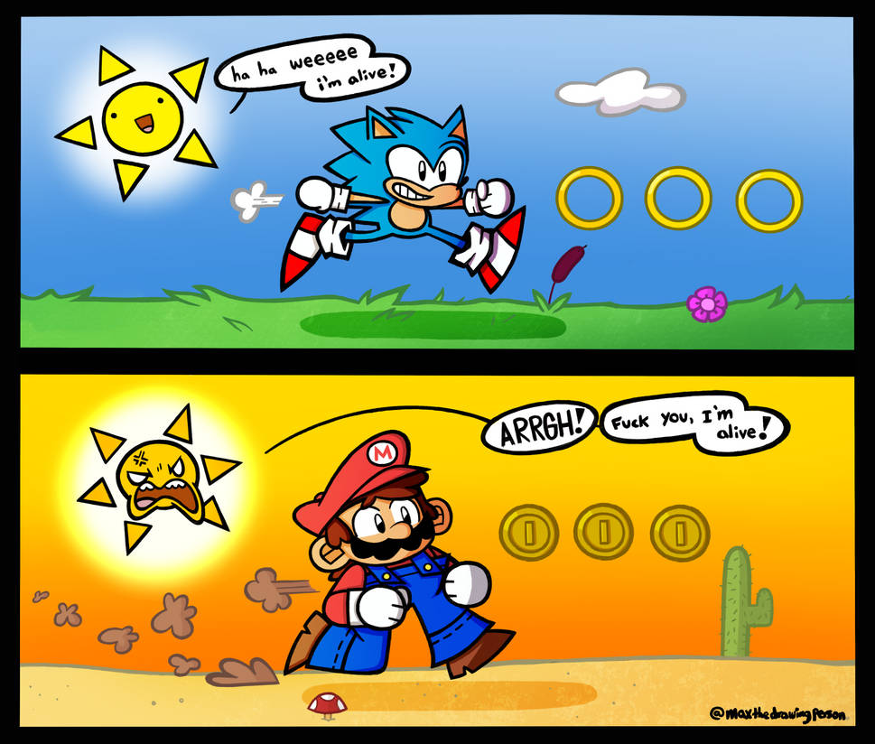 SONIC and MARIO by maxthedrawingperson on DeviantArt
