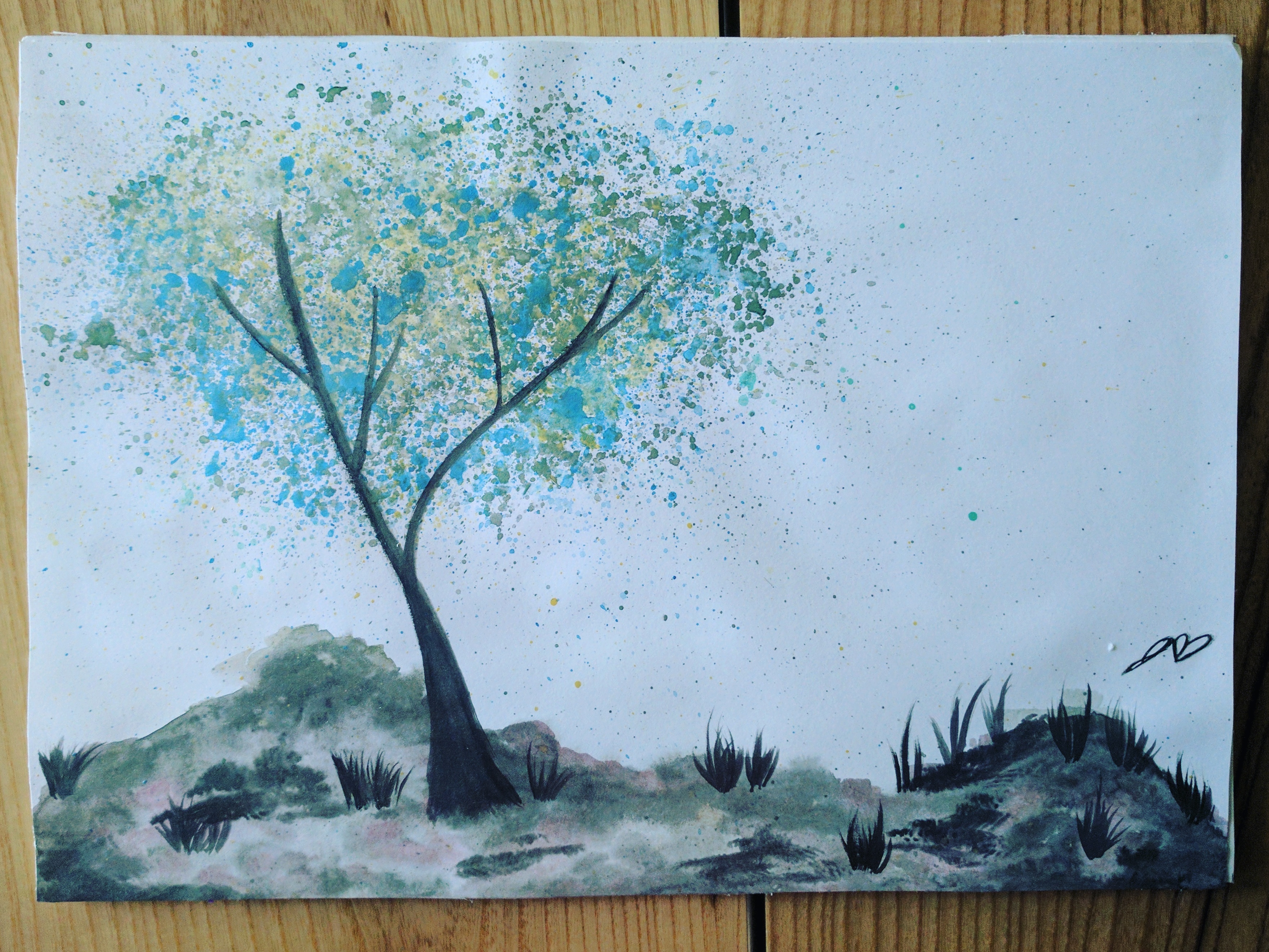 Water Color Tree
