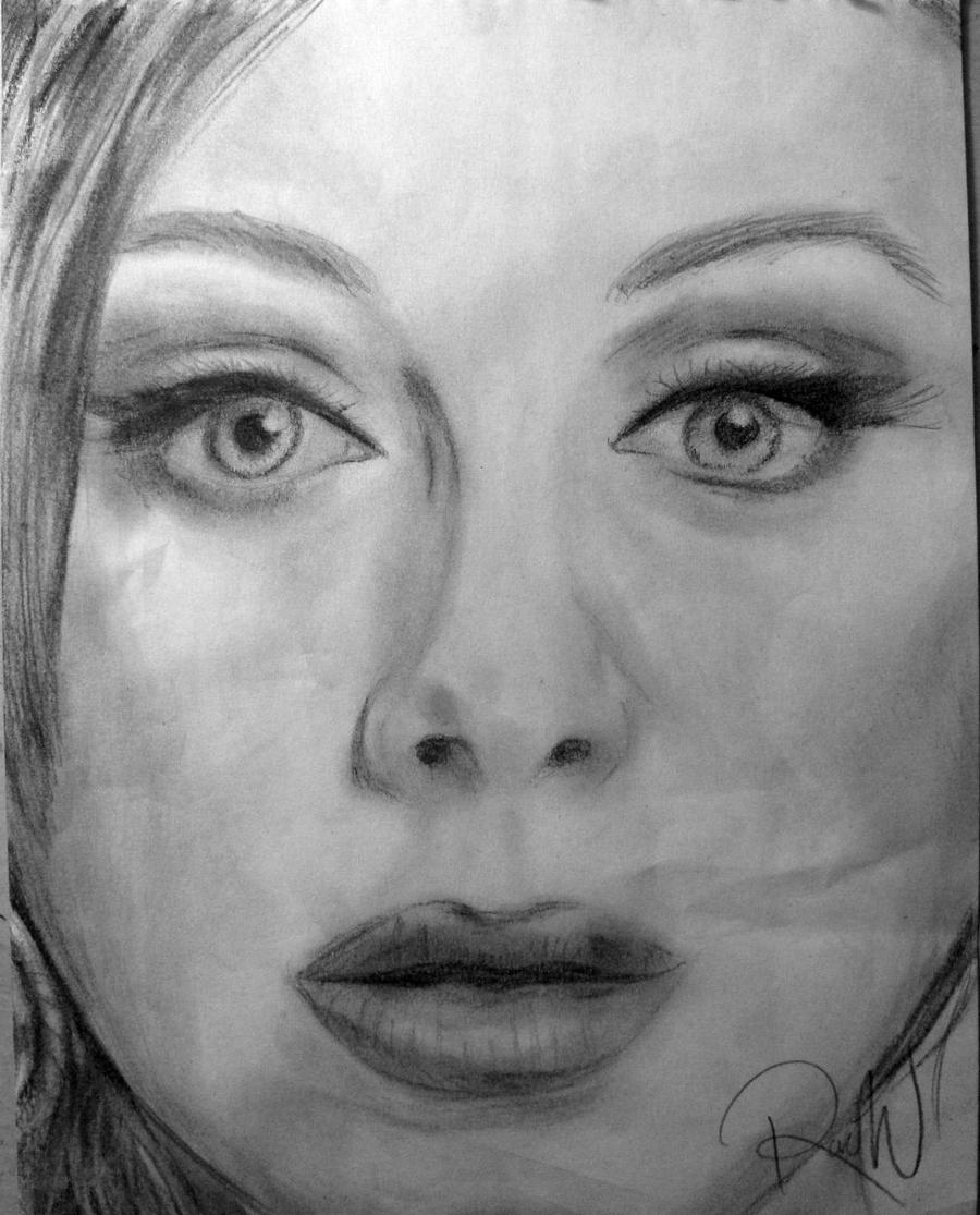 Adele Drawing by RachelMellark on DeviantArt
