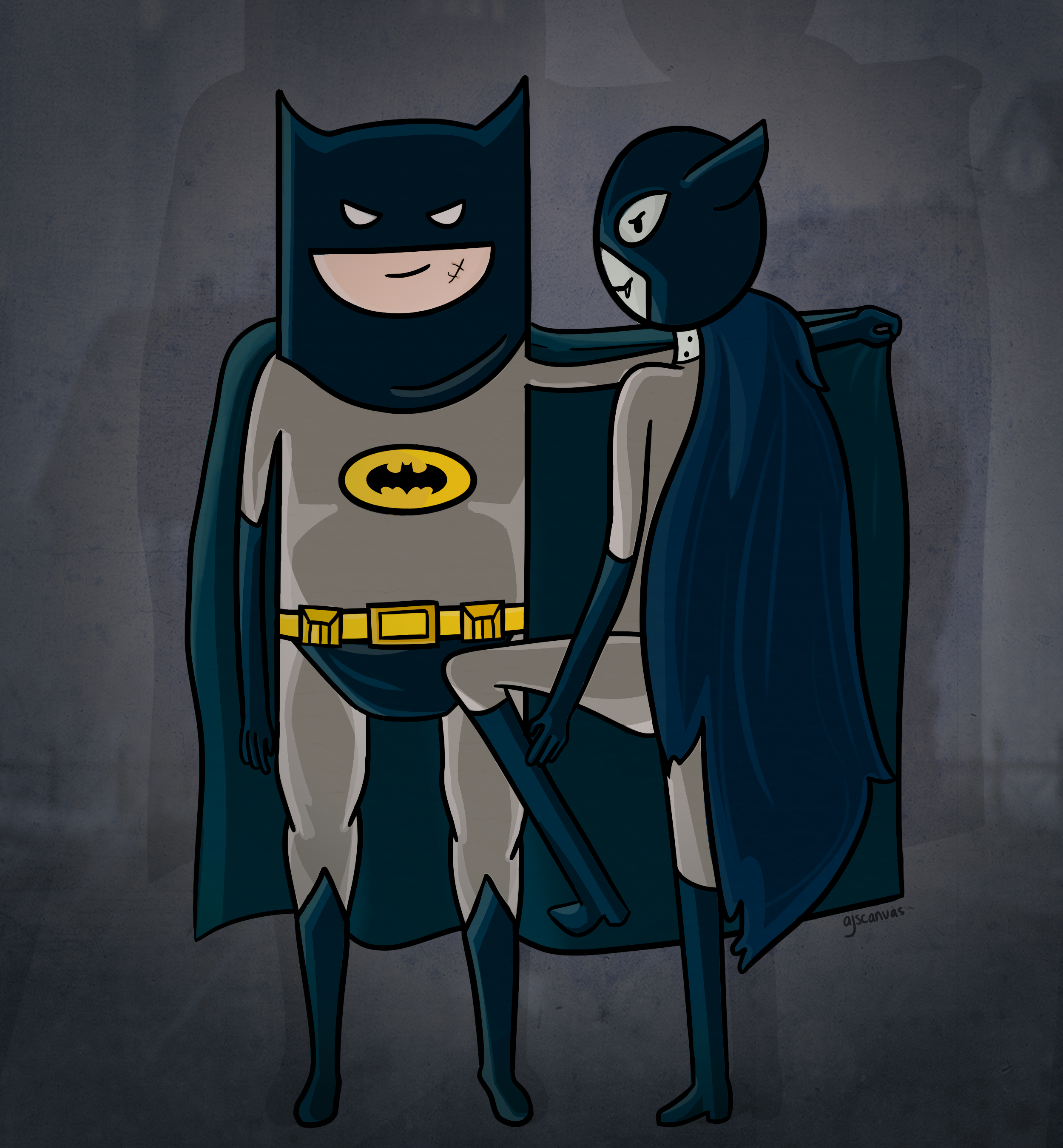 Adventure Time - Batman and Catwoman