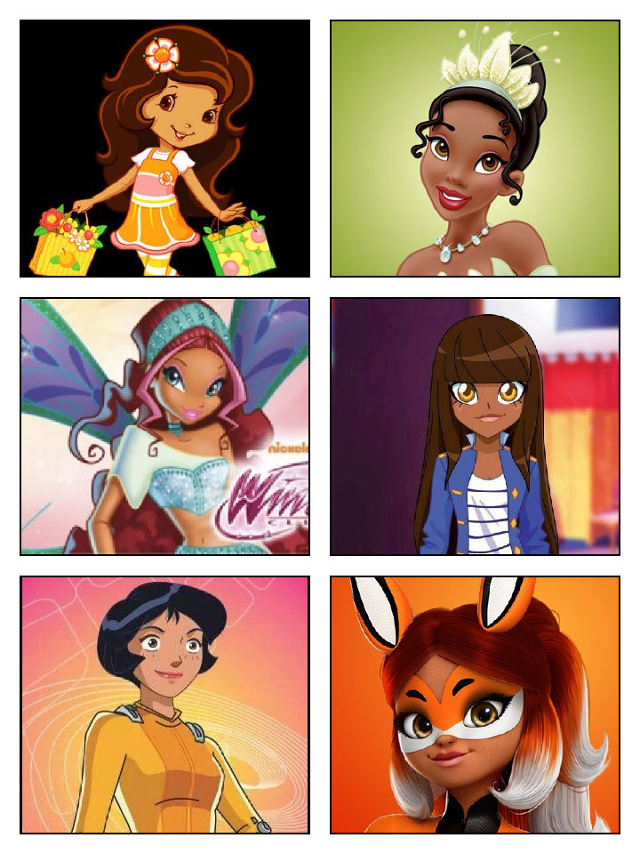 black female characters by HitaloClubhouse on DeviantArt