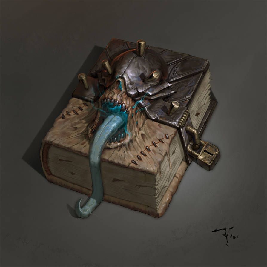 Demon Book by ArtofTy on DeviantArt